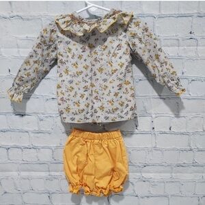 The Oaks Apparel Girls Size 9 months Outfit With Bloomers